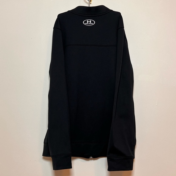SOLD 4/6 Under Armour Boy’s Black Pennant Zip Up Jacket, Size YLG (Youth Large) - Picture 10 of 15